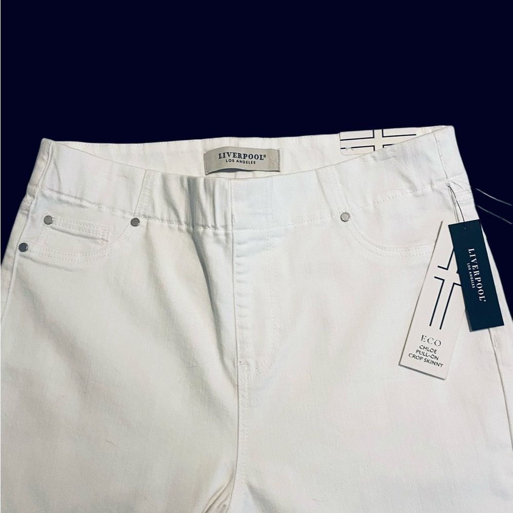 Liverpool | Liverpool Eco Chloe Pull-on crop jeans | women’s stretch crop NWT 6 - Picture 12 of 13